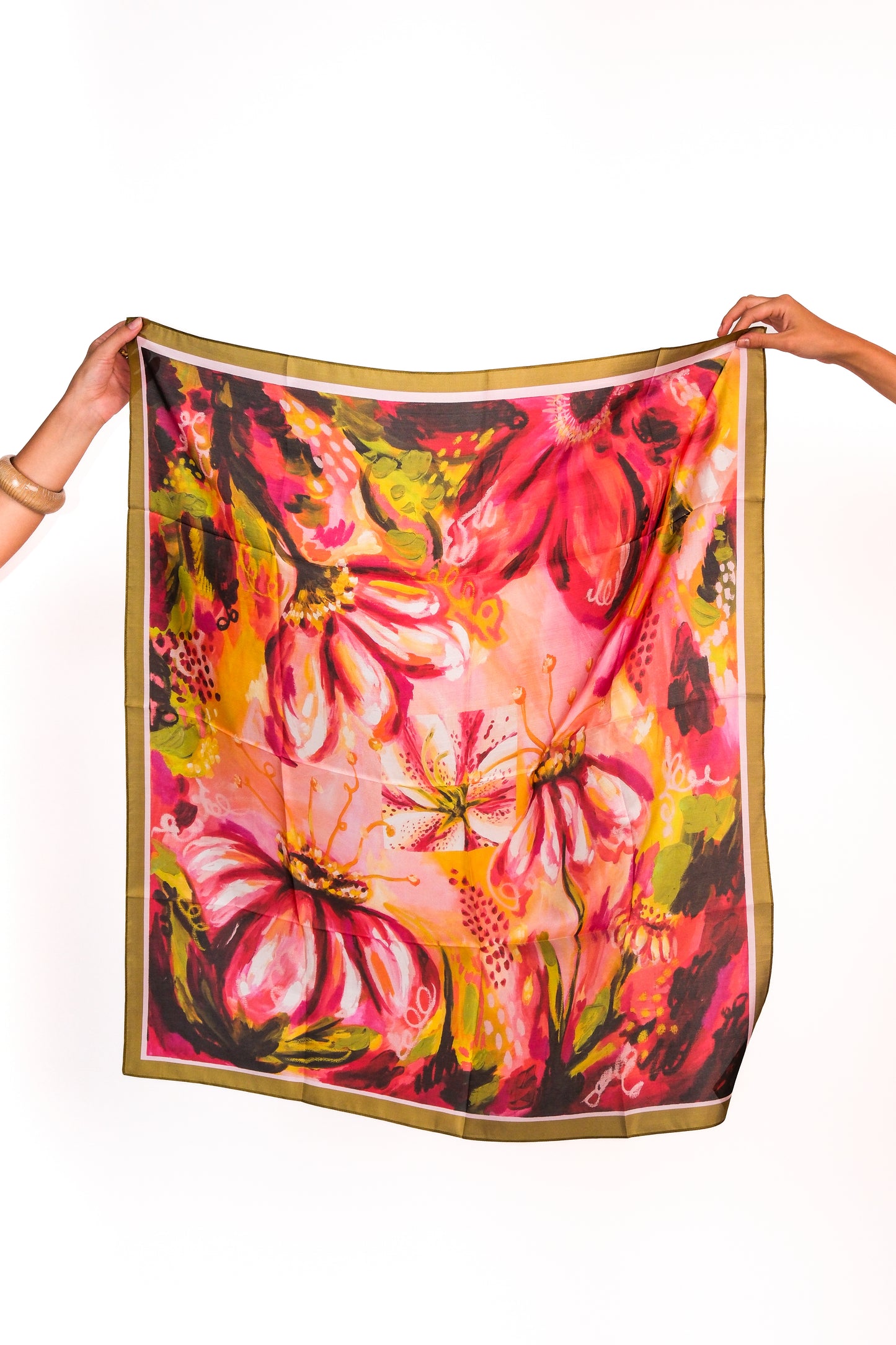 Floral Utopia Silk Scarf
