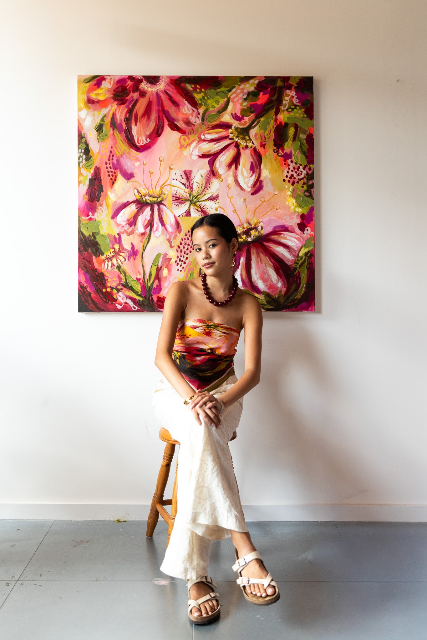 Floral Utopia Silk Scarf