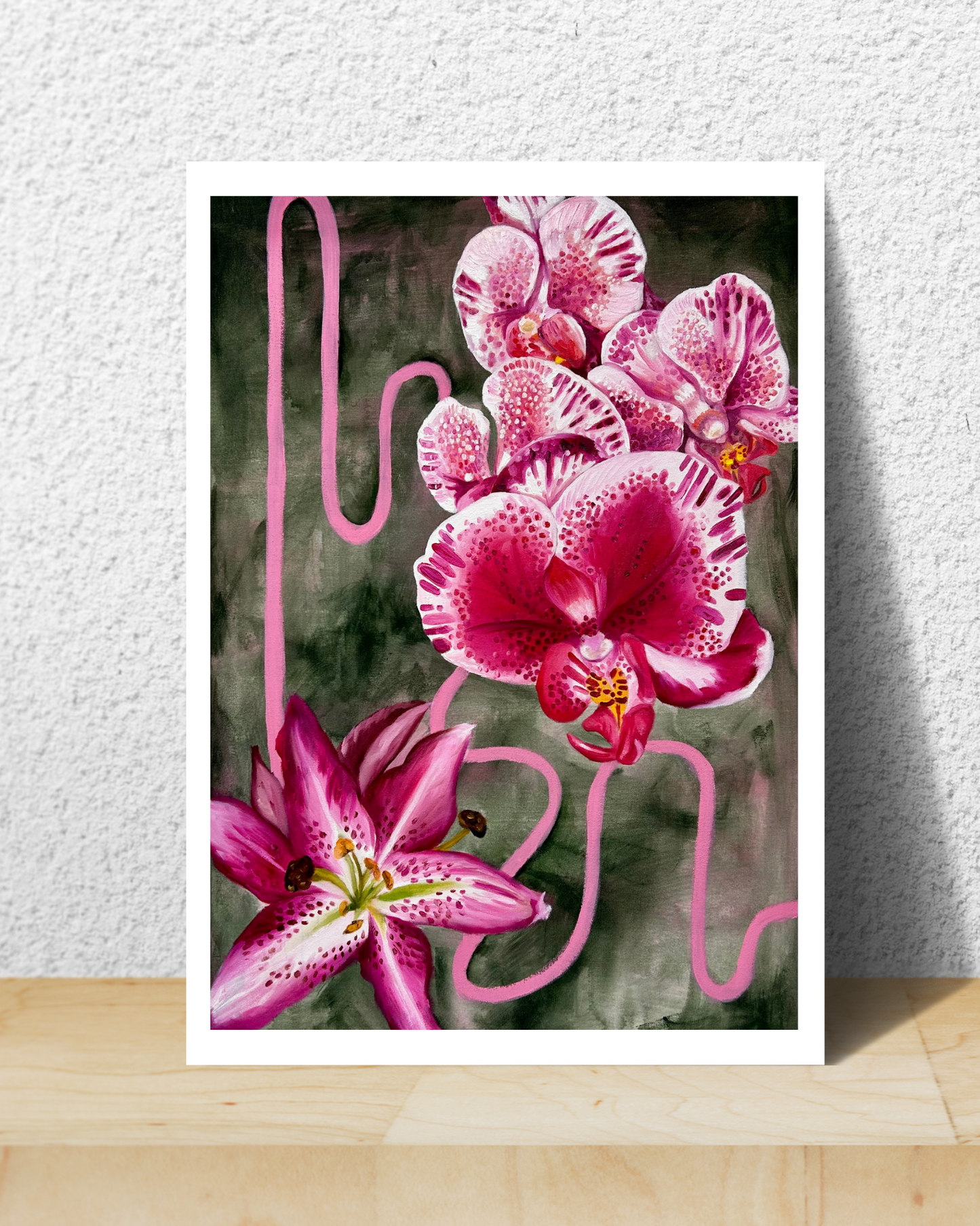 Orchid & Lily Print